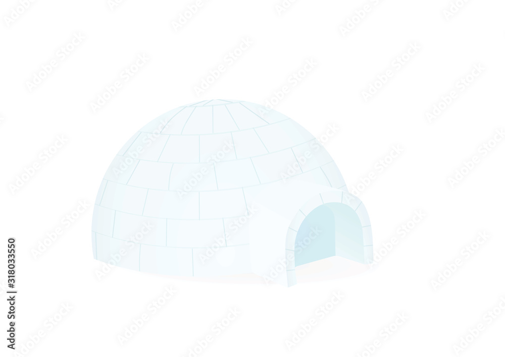 Ice home egloo. vector illustration Ice home egloo. vector illustration