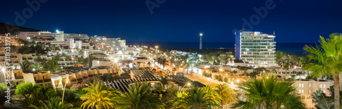 Jandia Playa auf Fuerteventura bei Nacht photo