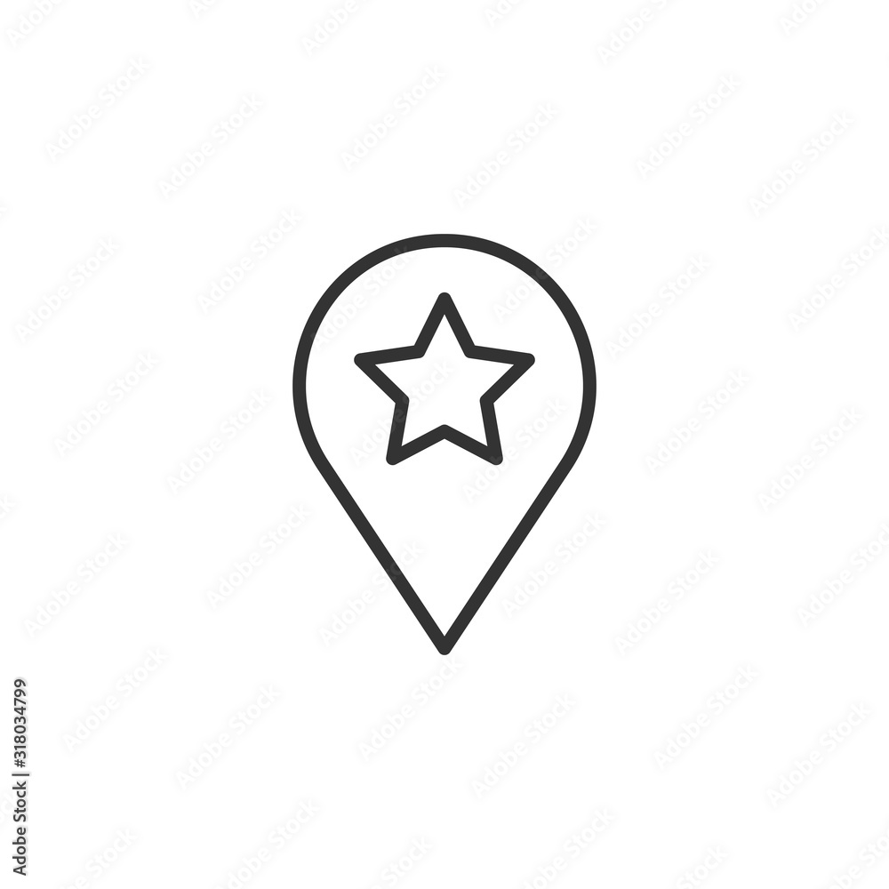 Map pin icon in flat style. gps navigation vector illustration on white isolated background. Locate position business concept. Map pin icon in flat style. gps navigation vector illustration on white isolated background. Locate position business concept.