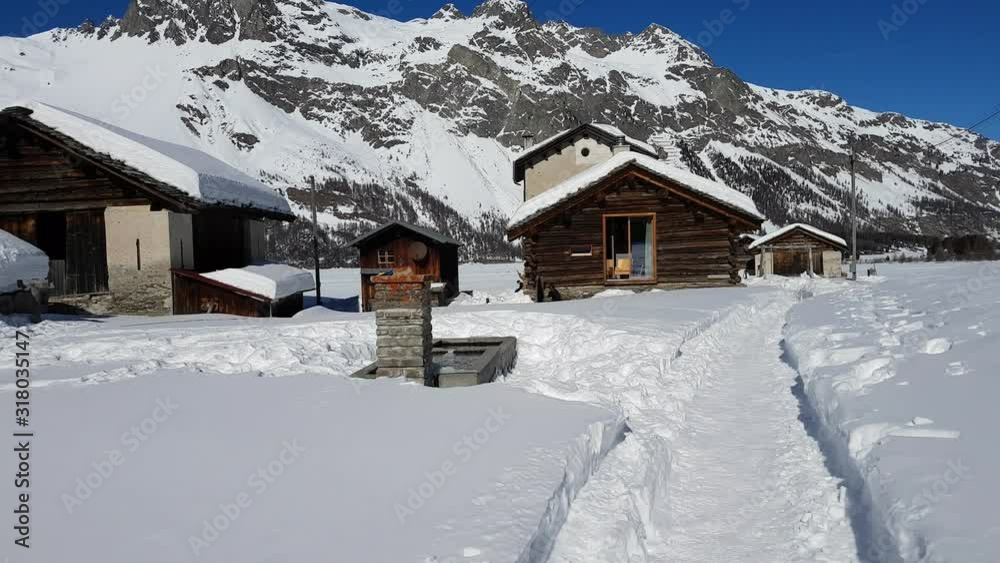 paysage hivernal - Grisons Suisse paysage hivernal - Grisons Suisse