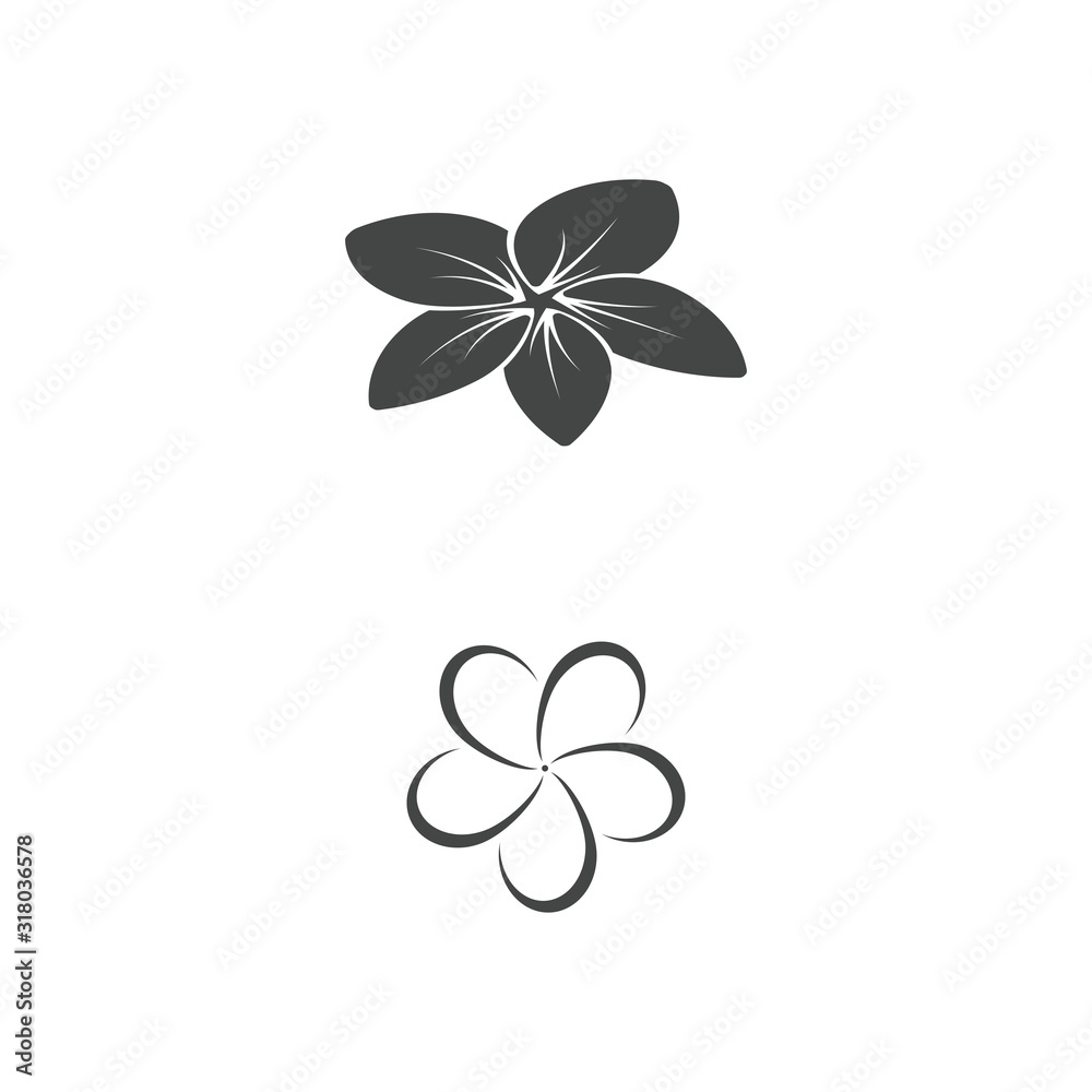 Beauty icon flowers design illustration Beauty icon flowers design illustration