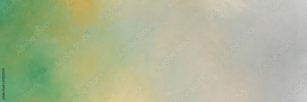 horizontal ash gray and medium sea green color background with space for text or image. vintage texture, distressed old textured painted design. can be used as background or texture element