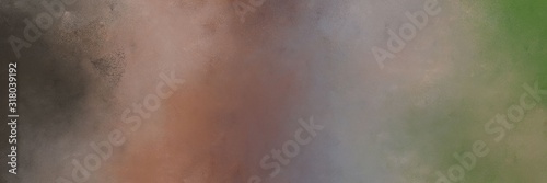 horizontal multicolor painting background graphic with pastel brown, dark slate gray and rosy brown colors. free space for text or graphic
