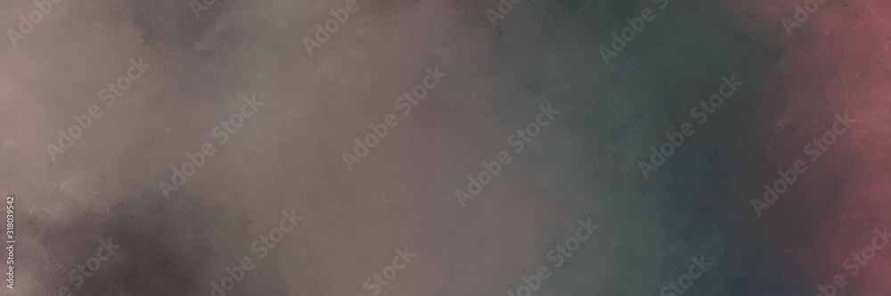 Fototapeta premium horizontal abstract painting background graphic with dim gray, dark slate gray and gray gray colors. free space for text or graphic