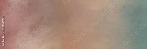 horizontal vintage abstract painted background with rosy brown, slate gray and pastel brown colors and space for text or image. can be used as background or texture element