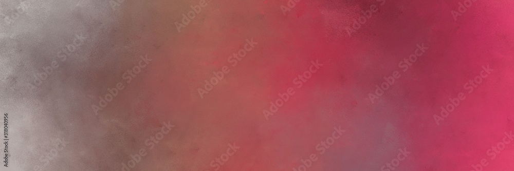 Fototapeta premium horizontal colorful grungy painting background texture with moderate red, dark gray and gray gray colors and space for text or image. can be used as background or texture element