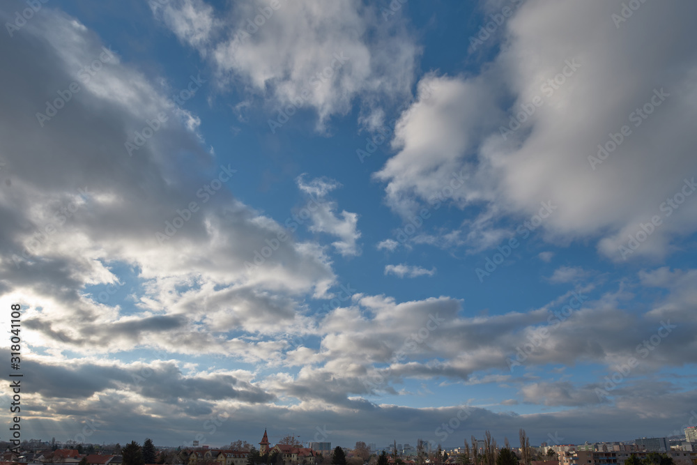 Fototapeta premium Cloudy blue sky