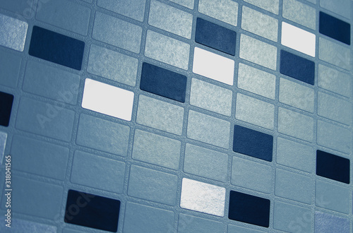 background of blue and white squares. perspective image