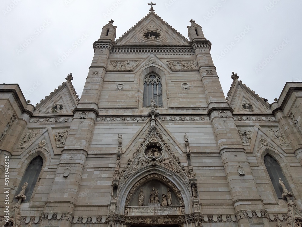 Napoli - Facciata del Duomo di Santa Maria Assunta