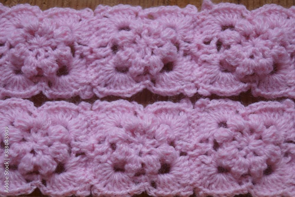 Background with manual crochet pattern Background with manual crochet pattern