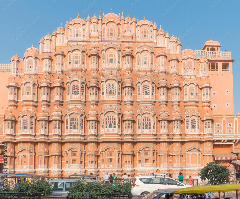 Hawa Mahal (The Palace of Winds or The Palace of Breeze) Jaipur Rajasthan India
