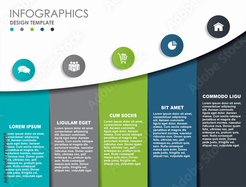 Infographic design template with place for your data. Vector illustration.