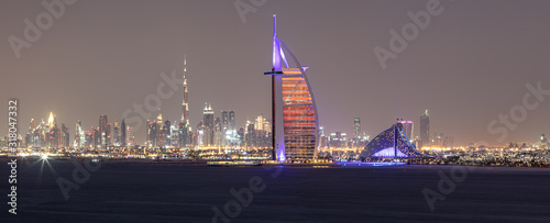 Photography panoramic photo Dubai Skyline