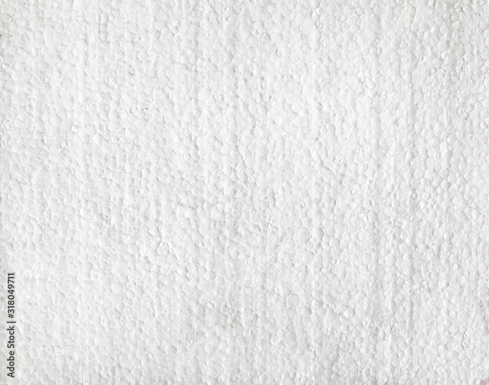 Used polystyrene used for thermal insulation of buildings. Styrofoam