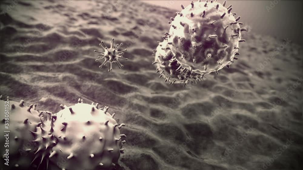 cells and antibodies, antibodies kills the cells, 3d rendered