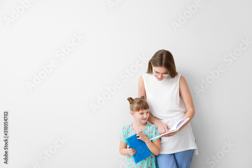 Beautiful young woman and h...