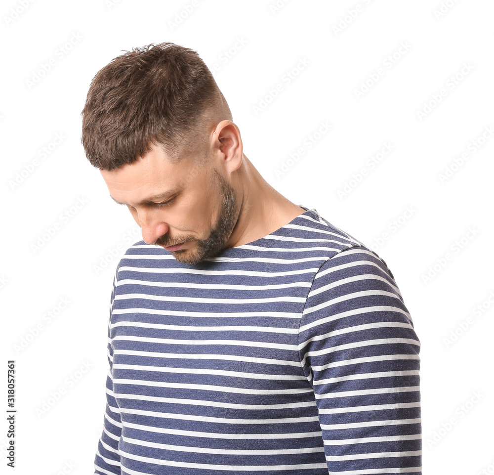 Handsome man on white background Handsome man on white background