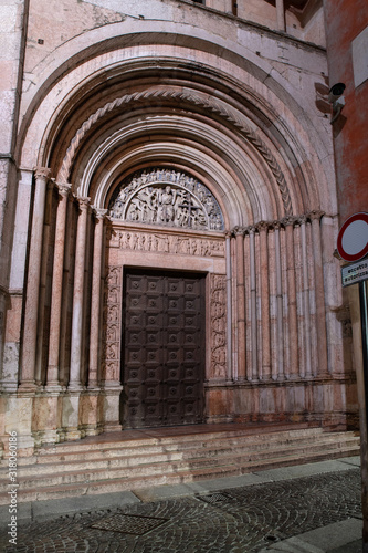 Beautiful door to some cathedral in Parma