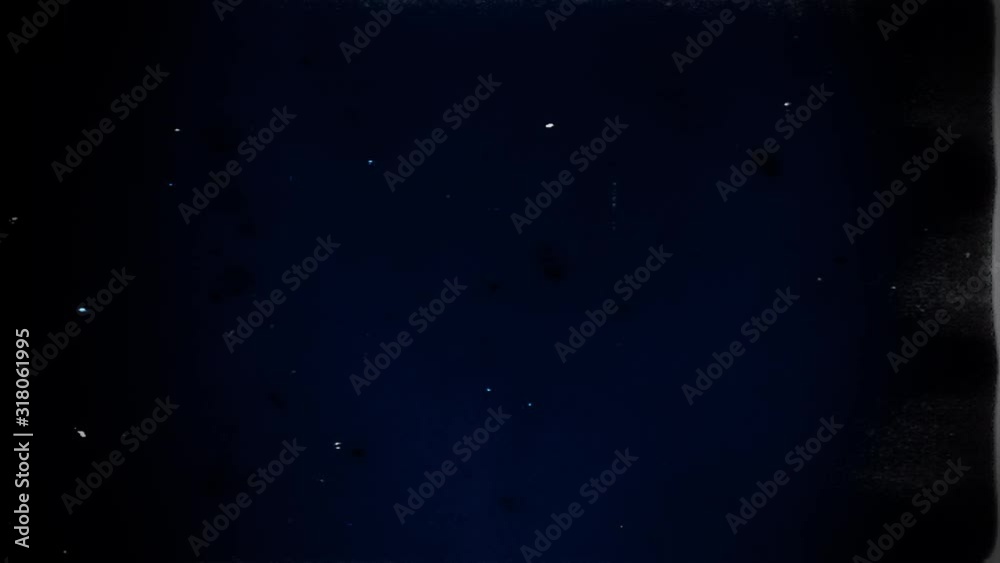Video Background 2492: Film leader with dust and scratches (Loop).