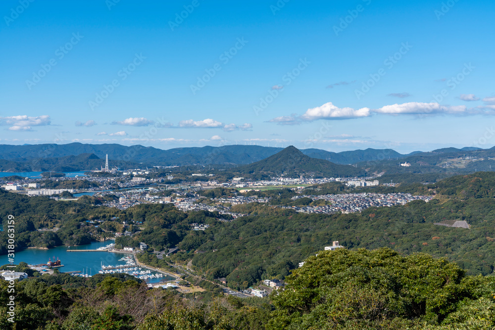 [長崎県]九十九島の風景（石岳展望台）