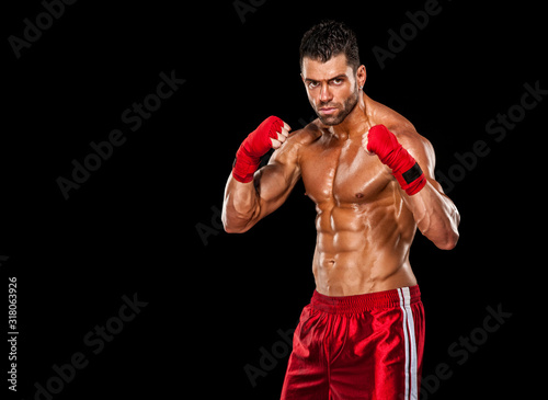 Mixed Martial Arts Fighter, MMA Shadow Boxing © mrbigphoto
