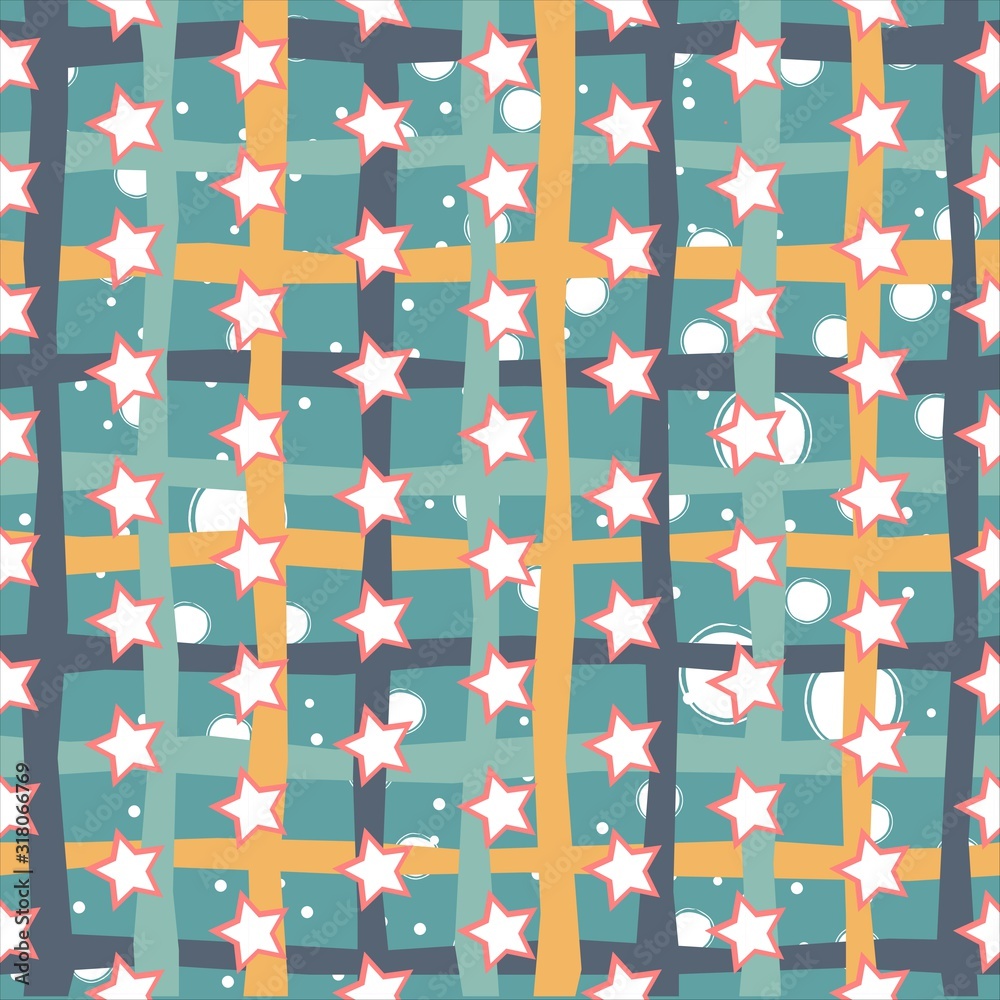 Seamless Pattern with Stars Seamless Pattern with Stars