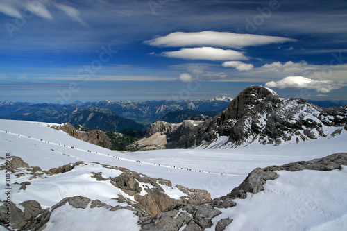 Hoher Dachstein (2995 m), the second highest mountain in the Northern Limestone Alps, Austria