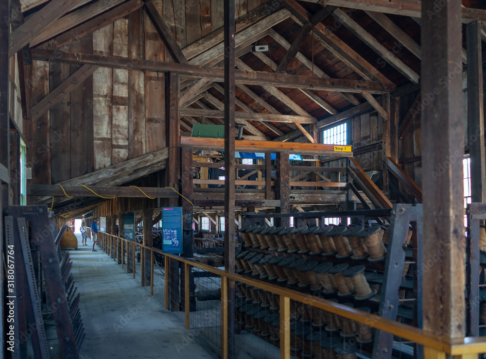 industrial interior of an old rope factory industrial interior of an old rope factory