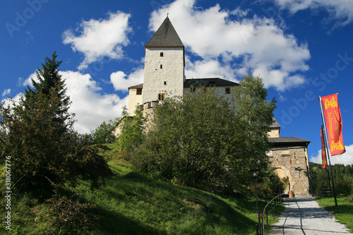 Mauterndorf Castle, medieval hill castle in Mauterndorf, Built by Archbishops of Salzburg, Austria