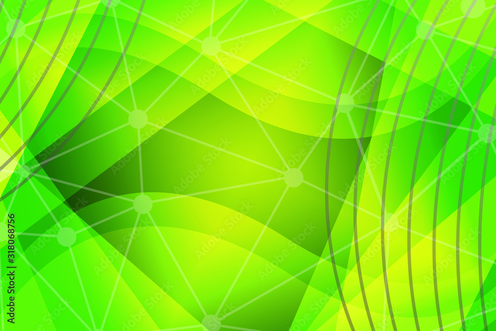 Obraz premium abstract, green, wallpaper, wave, pattern, illustration, graphic, light, design, art, texture, waves, lines, blue, backdrop, artistic, backgrounds, gradient, curve, digital, line, color, abstraction