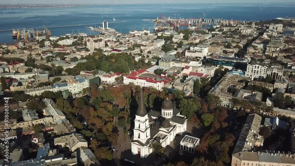 Odessa, Ukraine, Orthodox Cathedral 4k dron (part II) Odessa, Ukraine, Orthodox Cathedral 4k dron (part II)