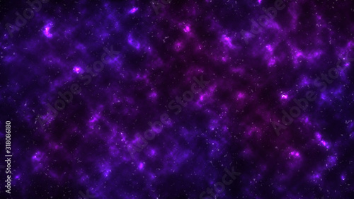 Milky way galaxy with stars and colorful nebula. Space background illustration