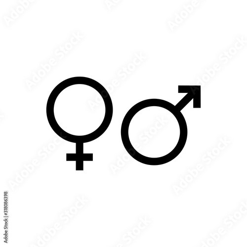 Sex symbols, gender signage unisex