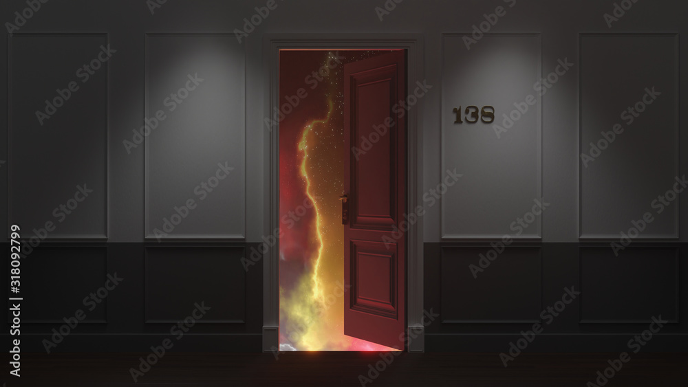 Fototapeta premium Nebula Room Door