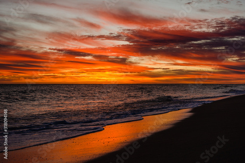 sunset on beach © Abigail Marie