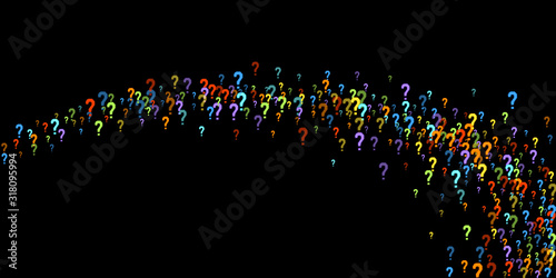 Question marks Quiz, doubt poll query public poll.