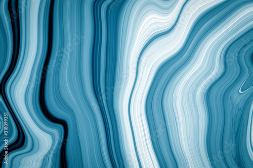 Fototapeta Naklejka Na Ścianę i Meble -  Marble ink colorful. Blue marble pattern texture abstract background. can be used for background or wallpaper