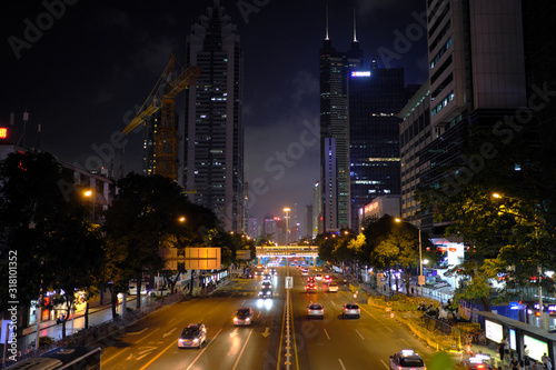 深セン市深南東路夜景