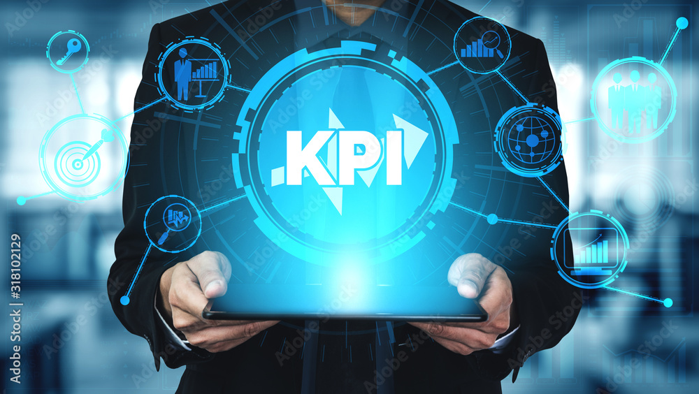 KPI Key Performance Indicator for Business Concept - Modern graphic ...