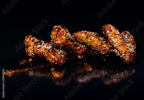 Chicken wings with honey..