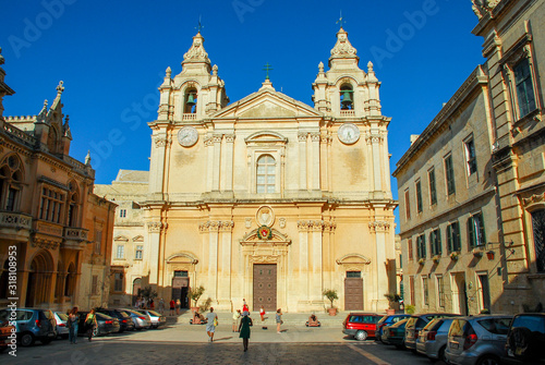 Famous cathedral in Malta