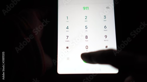 Dialing Emergency Number 911 Phone