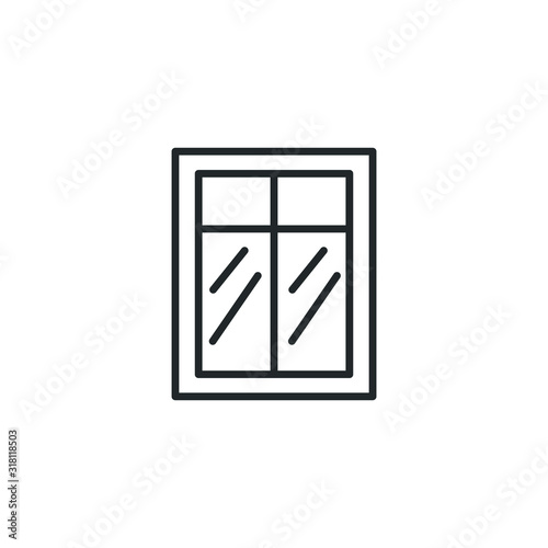 window icon template color editable. Visa, document, arrival. windows symbol vector sign isolated on white background illustration for graphic and web design.