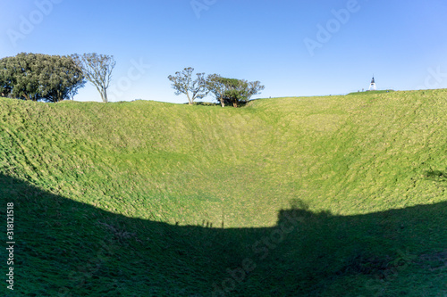 Mount Eden was a volcanic crater