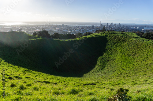 Mount Eden was a volcanic crater photo