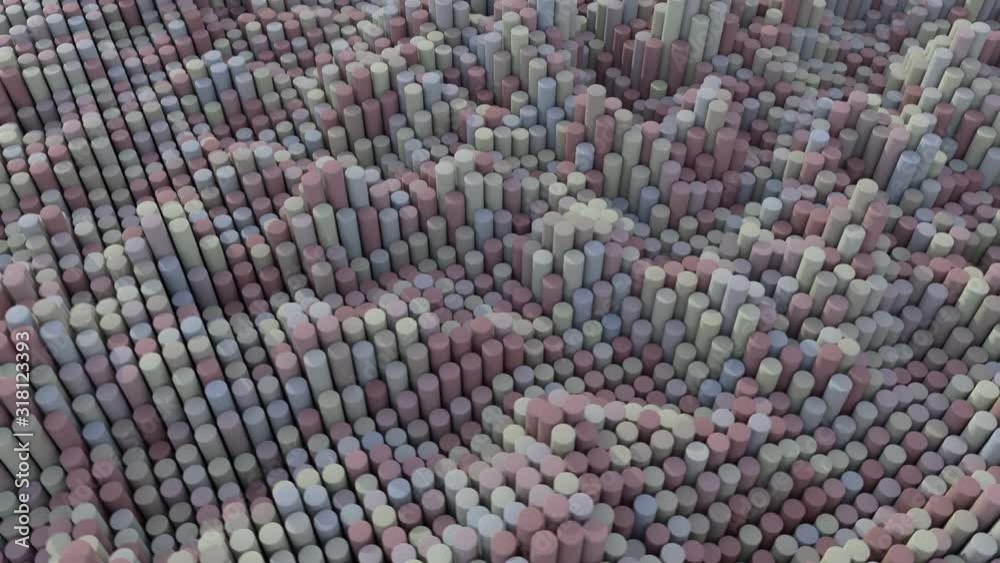 Abstract multi core processing concept. 3D CGI animation. Abstract multi core processing concept. 3D CGI animation.
