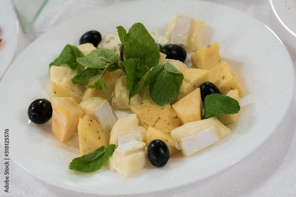 fresh salad with feta cheese and olives fresh salad with feta cheese and olives