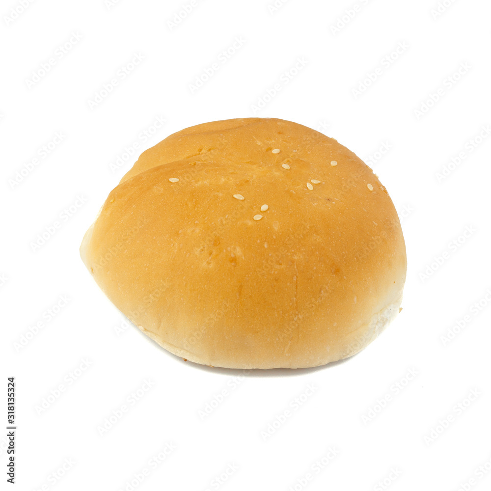 Fresh Homemade Bread and Bakery Products Isolated on White background