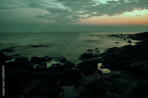 the sea and water and Sky