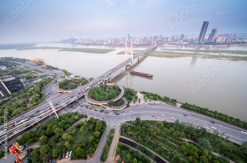 Wallpaper Mural shanghai interchange overpass and elevated road in nightfall Torontodigital.ca